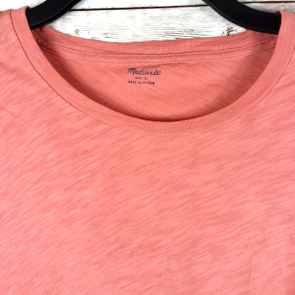 Madewell, 0265, Coral Tee, round neck, size L - Picture 3 of 6